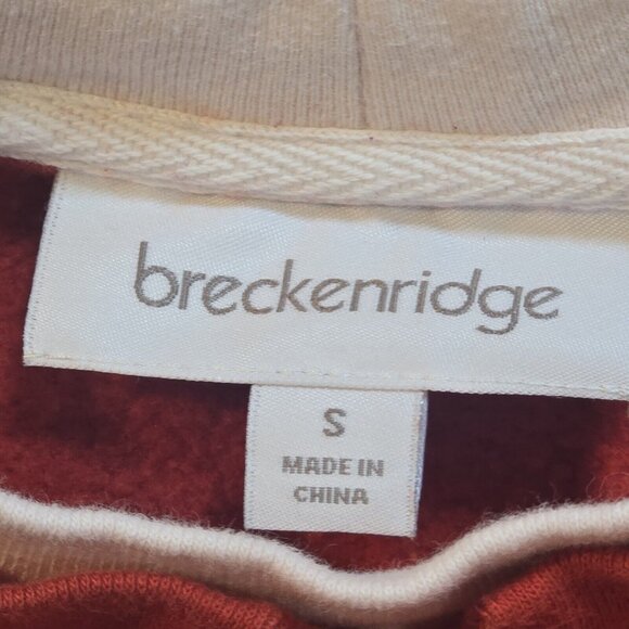 Breckenridge VTG Double Collar Sweatshirt Embroidery Owl Birds Rhinestones Sz S - Picture 9 of 12